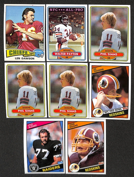Lot of 3,500+ Topps Football Cards from 1974-1984 w. Terry Bradshaw
