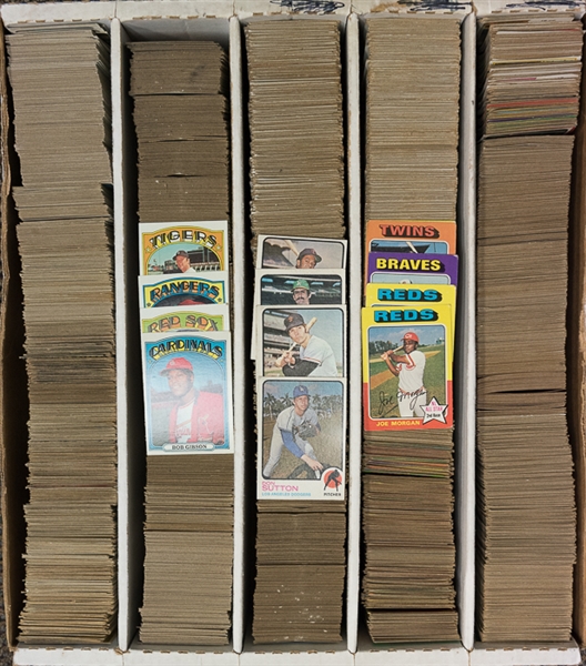 Lot of 3,200+  1952-1979 Topps Baseball Cards in Good to Very Good Condition