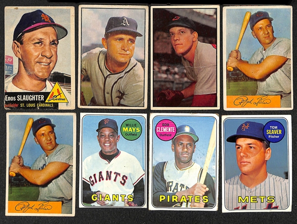 Lot of 3,200+  1952-1979 Topps Baseball Cards in Good to Very Good Condition