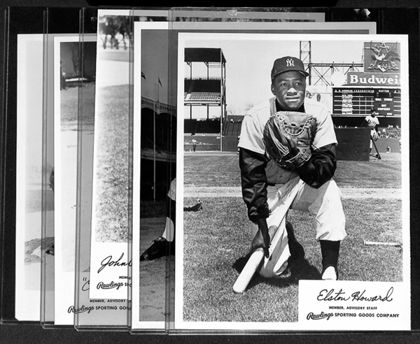 Lot Of 5 Rawlings & MacGregor Advisory Staff 8 x 10 Photos w. Elston Howard