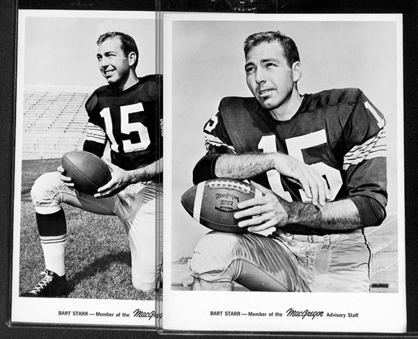 Lot Of 2 Bart Starr 1968 MacGregor Advisory Staff 8 x 10 Photos