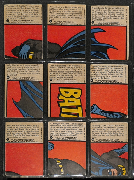 1966 O-Pee-Chee Batman (Red Bat) Complete Set of 44 Cards