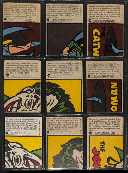 1966 O-Pee-Chee Batman (Red Bat) Complete Set of 44 Cards