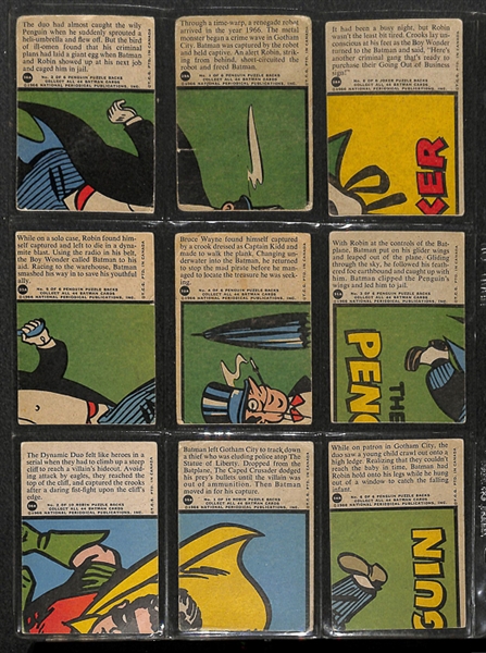 1966 O-Pee-Chee Batman (Red Bat) Complete Set of 44 Cards