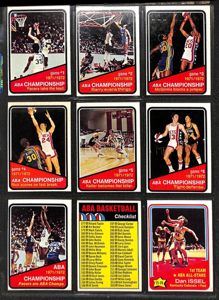 1972-73 Topps Basketball Complete Set with Dr. J's Rookie Card
