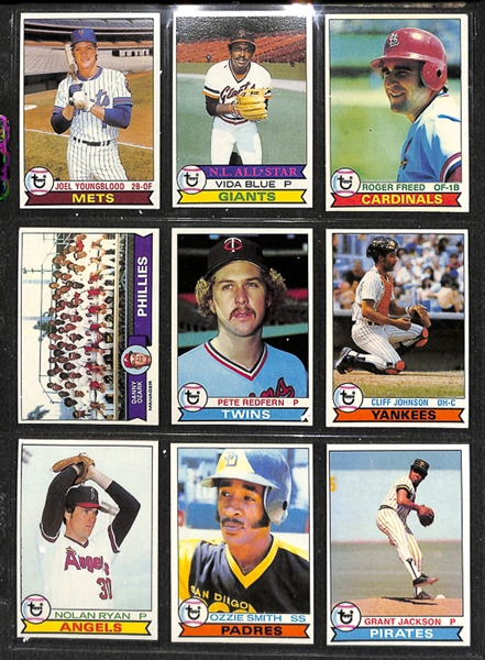 1979 Topps Baseball Complete Set w. Ozzie Smith Rookie Card