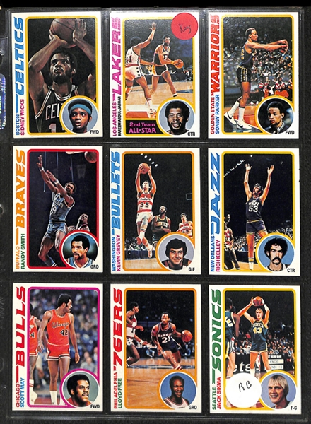Lot of 2 Topps Basketball Complete Sets - 1977-78 & 1978-79