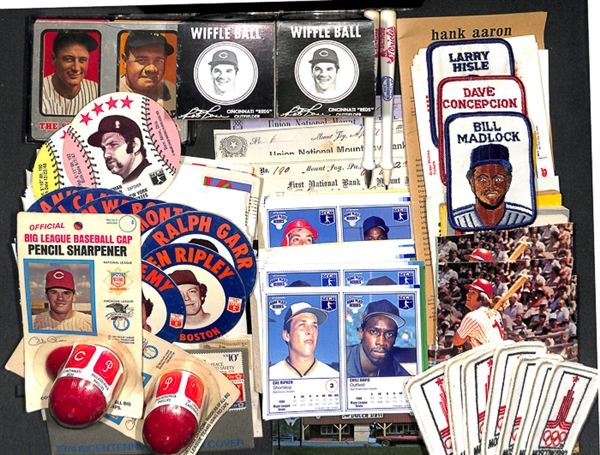Sport & Non-Sport Ephemera and Memorabilia Lot w. Pete Rose Pencil Sharpeners