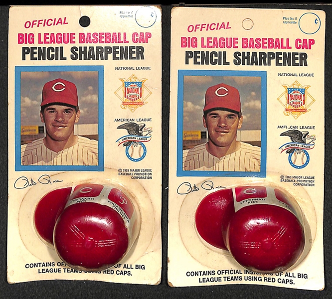 Sport & Non-Sport Ephemera and Memorabilia Lot w. Pete Rose Pencil Sharpeners
