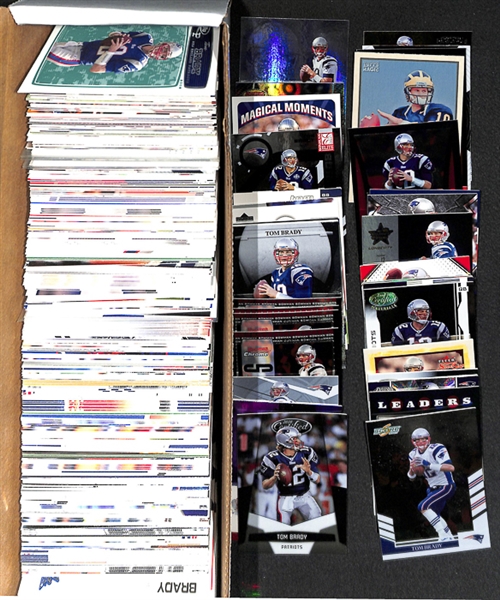 Lot Of 400+ Assorted Tom Brady Base & Insert Cards