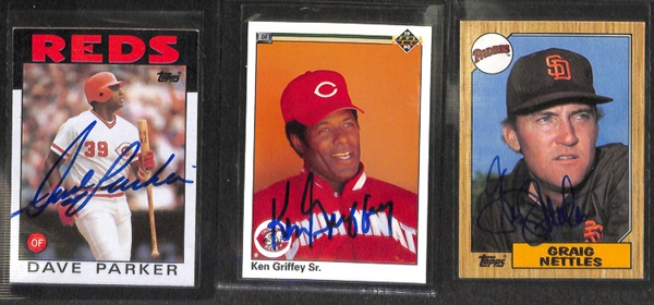 Lot Of 85 Baseball Signed Cards w. Roberto Alomar