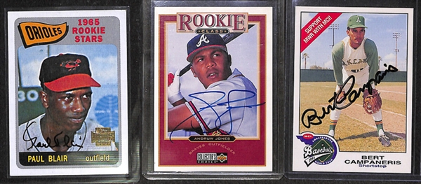 Lot Of 85 Baseball Signed Cards w. Roberto Alomar