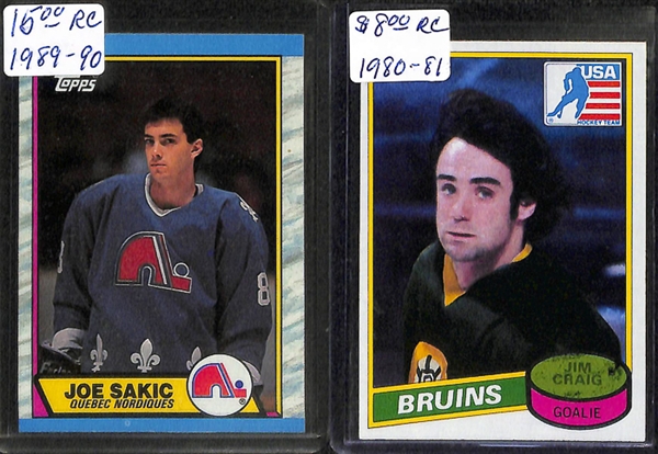 Lot Of 65+ Hockey Rookies & Star Cards w. Ray Bourque