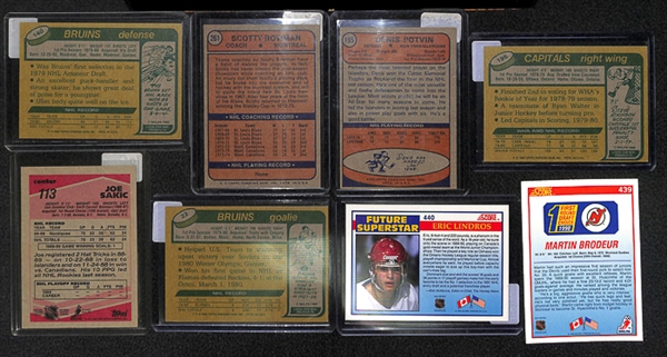 Lot Of 65+ Hockey Rookies & Star Cards w. Ray Bourque
