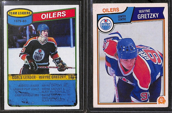 Lot Of 19 Wayne Gretzky Cards w. UD Canvas Parallel