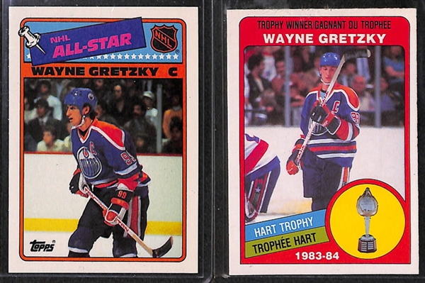 Lot Of 19 Wayne Gretzky Cards w. UD Canvas Parallel