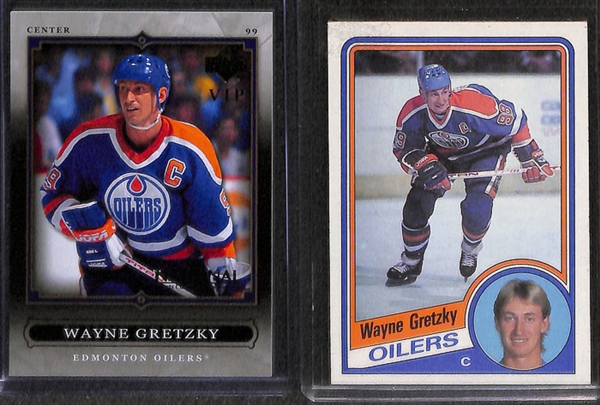 Lot Of 19 Wayne Gretzky Cards w. UD Canvas Parallel