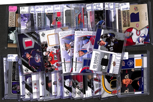 Lot Of 38 Hockey Jersey Cards w. Stamkos/Jagr/Ovechkin