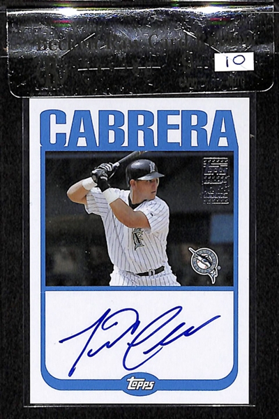 2004 Topps Miguel Cabrera Autograph Cards BGS 9
