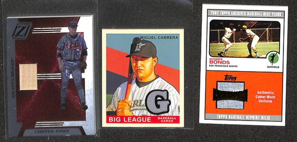 Lot Of 225+ Assorted Baseball Relic cards w. Schmidt/Yount/ McCovey