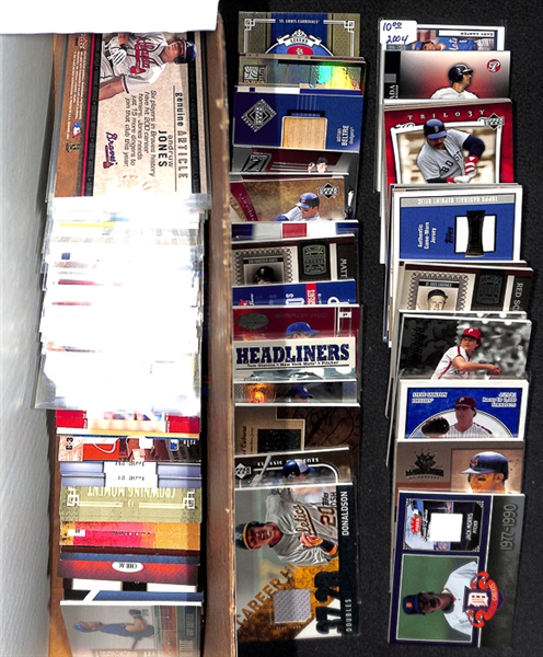Lot Of 225+ Assorted Baseball Relic cards w. Donaldson/Yount/Cabrera