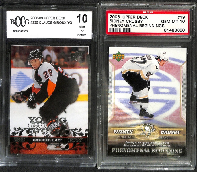 Lot Of 15 Mixed Spots Graded Cards w. Tiger Woods & Jaromir Jagr