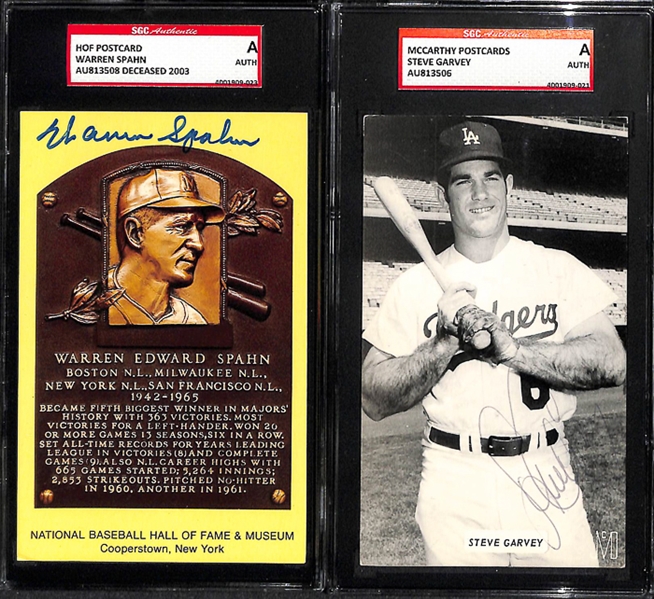 Lot Of 10 Sports Signed Photos 7 Cuts w. Musial & Spahn