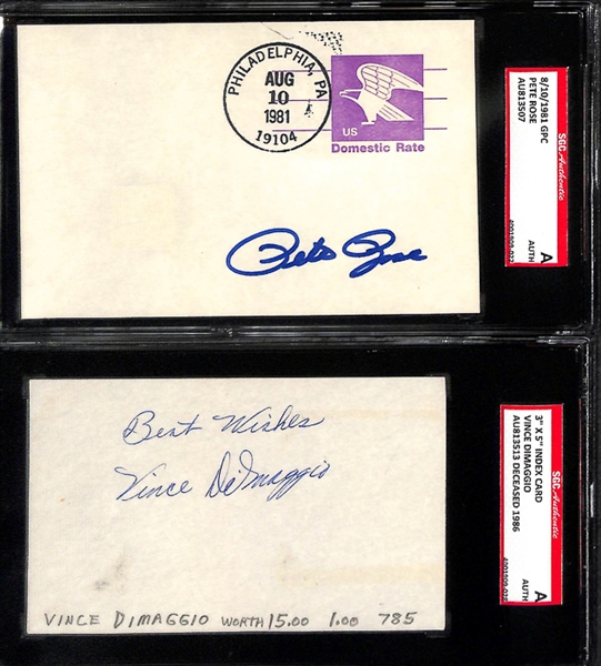 Lot Of 10 Sports Signed Photos 7 Cuts w. Musial & Spahn