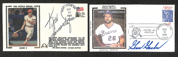 Lot Of Baseball Signed Photos/Cuts/First Day Covers w. Palmer & Roberts