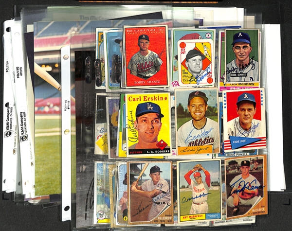 Lot Of Sports Signed Cards & Photos w. Killebrew & McGraw