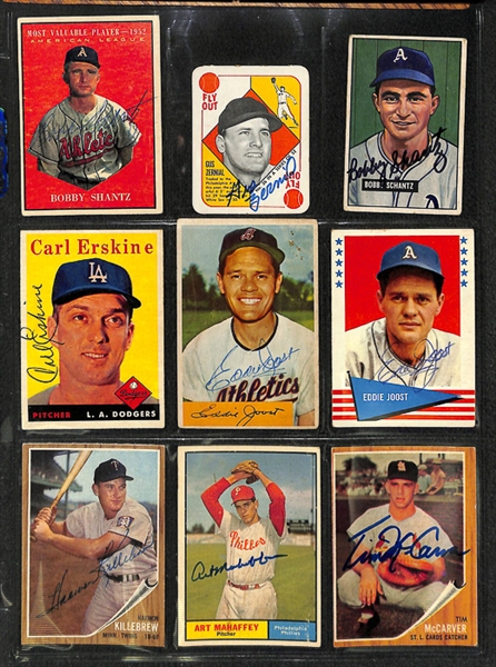 Lot Of Sports Signed Cards & Photos w. Killebrew & McGraw