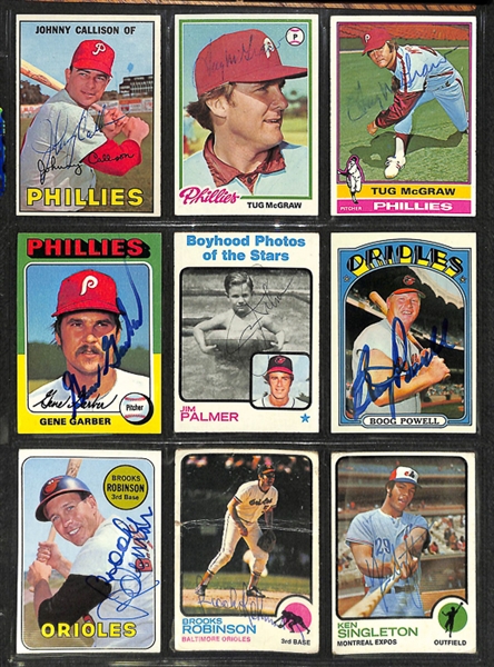 Lot Of Sports Signed Cards & Photos w. Killebrew & McGraw