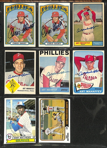 Lot Of Sports Signed Cards & Photos w. Killebrew & McGraw