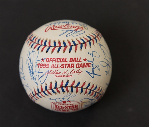 1999 All Star Game Signed Baseball w. Bagwell/McGwire/Gwynn