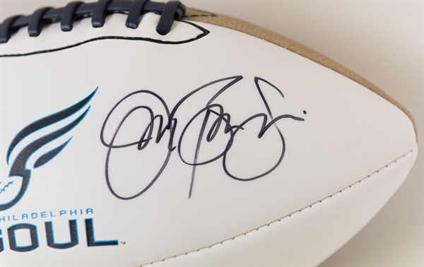Jon Bon Jovi & Ron Jaworski Signed Philadelphia Soul Football