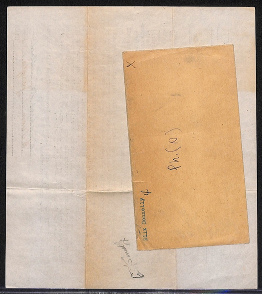 Lot Of 3 Baseball Player Signed Business Contracts