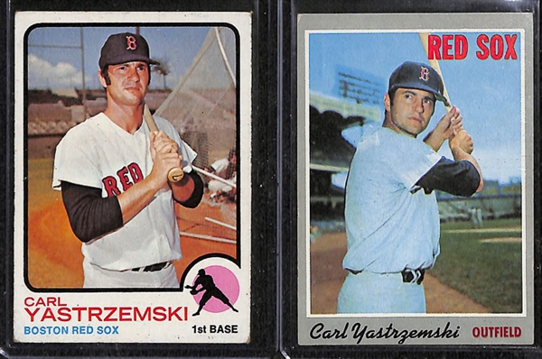 Lot of 1500+ Assorted 1970-1977 Topps Baseball Cards w. 1971 Hank Aaron & 1971 Roberto Clemente