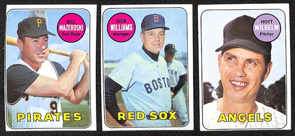 Lot of 1500+ Assorted 1969 Topps Baseball Cards w. Phil Niekro, Jim Bunning, Etc.