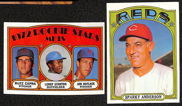 Lot of 1600+ Assorted 1972 Topps Baseball Cards w. Bob Gibson