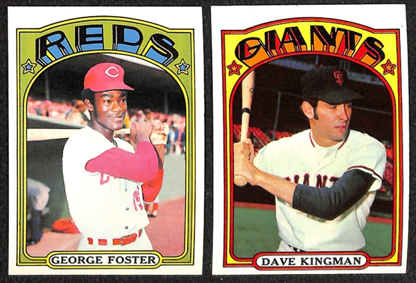 Lot of 1600+ Assorted 1972 Topps Baseball Cards w. Bob Gibson