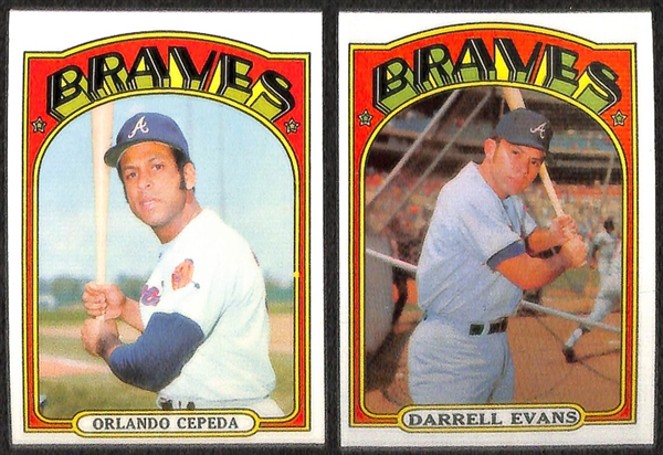 Lot of 1600+ Assorted 1972 Topps Baseball Cards w. Bob Gibson