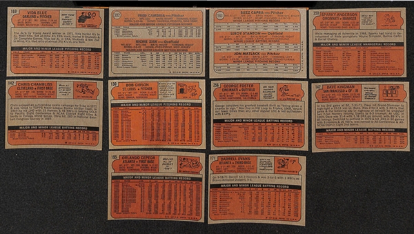 Lot of 1600+ Assorted 1972 Topps Baseball Cards w. Bob Gibson