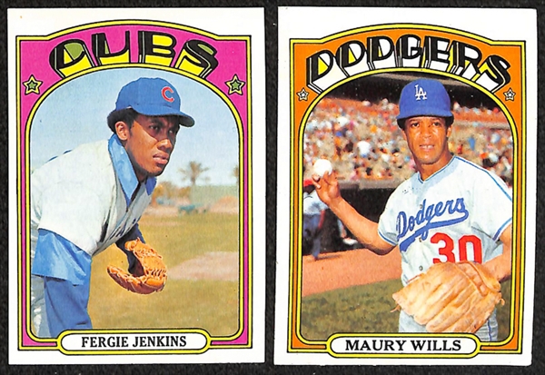 Lot of 1600+ Assorted 1972 Topps Baseball Cards w. Willie Stargell
