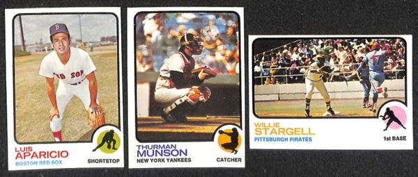 Lot of 1600+ Assorted 1973 Topps Baseball Cards w. Harmon Killebrew