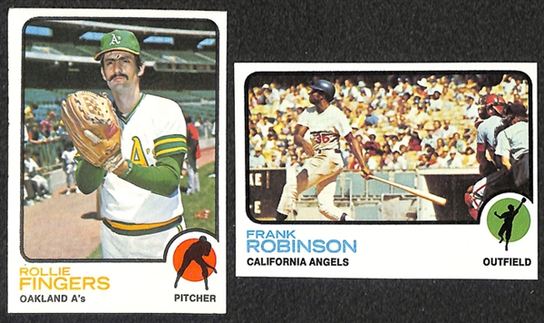 Lot of 1600+ Assorted 1973 Topps Baseball Cards w. Gossage Rookie Card