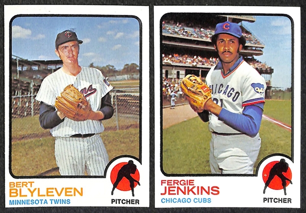 Lot of 1600+ Assorted 1973 Topps Baseball Cards w. Gossage Rookie Card