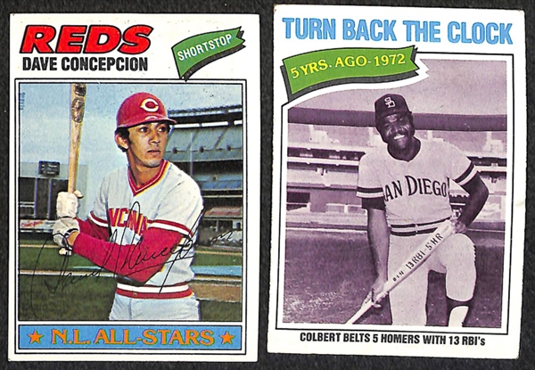 Lot of 3000+ 1977 Topps Baseball Cards w. Dave Winfield 