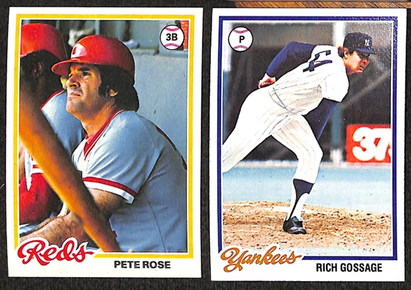 Lot of 3000+ 1978-1979 Topps Baseball Cards w. 1978 Pete Rose