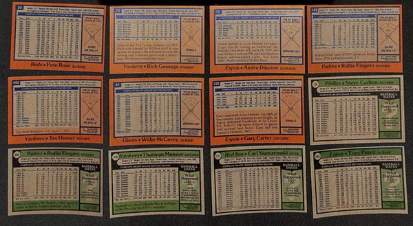 Lot of 3000+ 1978-1979 Topps Baseball Cards w. 1978 Pete Rose