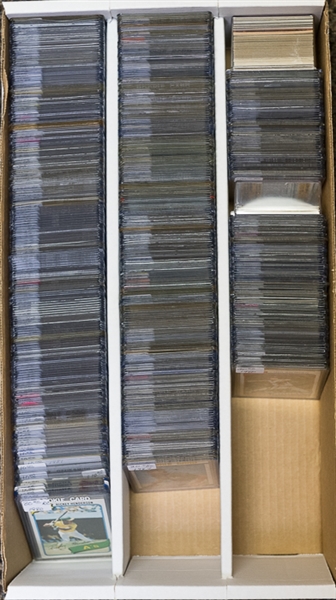 Lot of 500+ Baseball Star & Rookie Cards from 1980-1987 w. Henderson Rookie x3